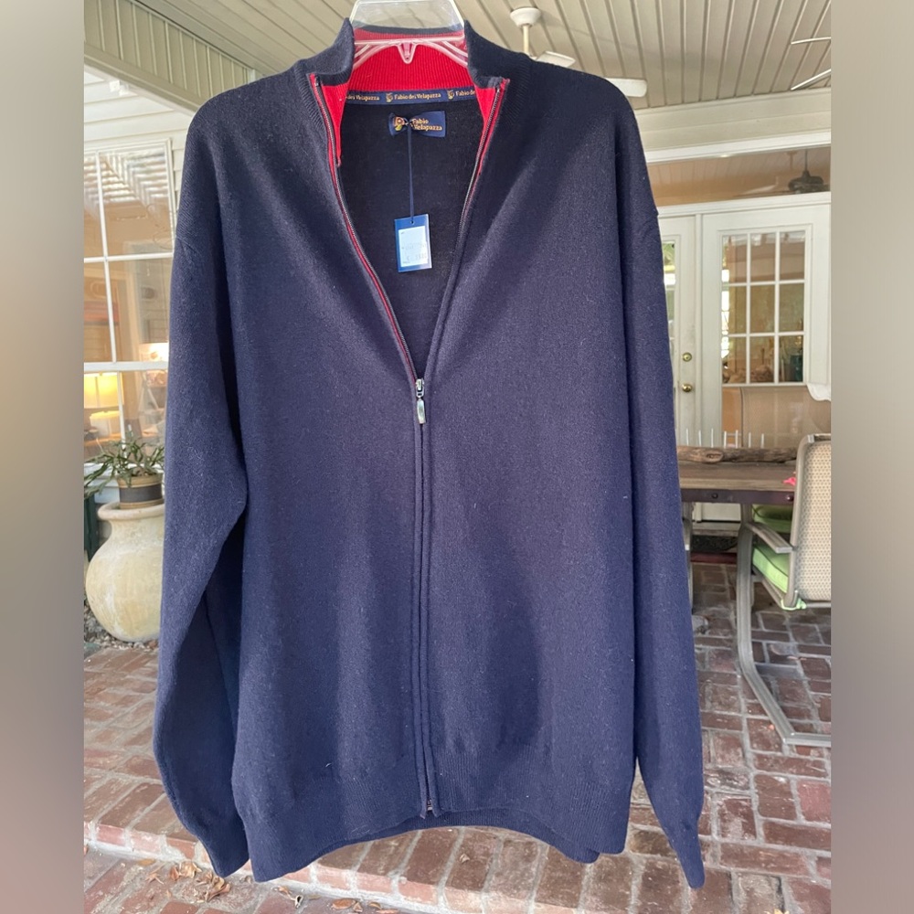 100% Lambswool Men’s cardigan